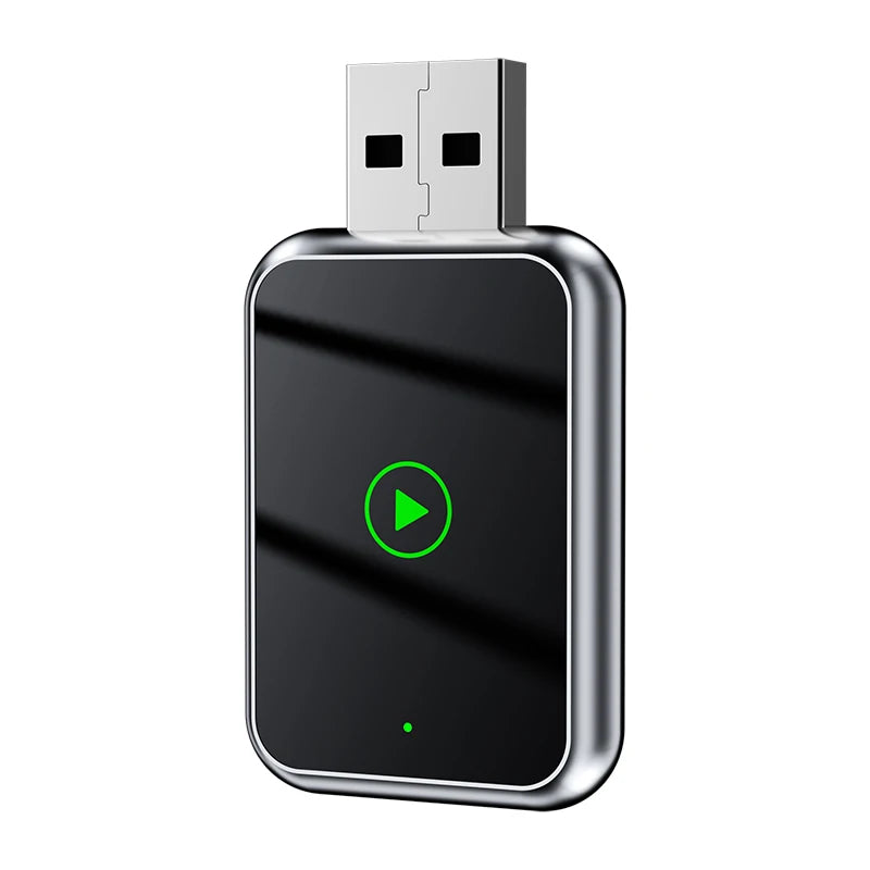 Upgrade Plug & Play Dongle Converts Wired to Wireless USB Carplay Android Auto Adapter for Cars