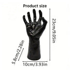 Gothic Halloween Indoor Decor: 12-Pack Bat Sticker Wall Hangings (Spooky Hands & Lit Candles) for Gothic Walls