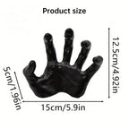 Gothic Halloween Indoor Decor: 12-Pack Bat Sticker Wall Hangings (Spooky Hands & Lit Candles) for Gothic Walls