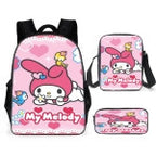 New Cartoon School Bag Printing Custom Bookbag High Quality Backpack Pencil Cases Kids Bags For Girls