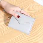 New women's wallet with multiple card slots, Su Liu short card bag, Korean version, small fresh leather wallet, wallet